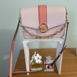 Pink Canvas Michael Kors Purse